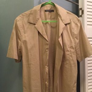 Bowling Collar Button-Up Shirt